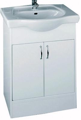 Woodlands Verity Vanity Unit with 1 faucet hole ceramic basin. 665mm.