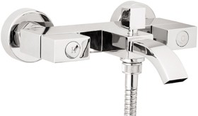 Deva Edge Wall Mounted Bath Shower Mixer Faucet With Shower Kit.