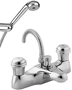 Deva Senate Bath Shower Mixer Faucet With Shower Kit (Chrome).