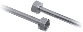 Vado Pex Chrome plated copper connector tube.  1/2" x 1/2" x 1000mm.