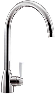 Franke Kitchen Faucets Gotthard Kitchen Faucet With White Lever Handle.