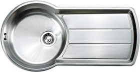 Rangemaster Keyhole 1.0 Bowl Stainless Steel Kitchen Sink. Reversible.