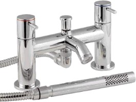 Cylix Bath shower mixer faucet with shower kit.