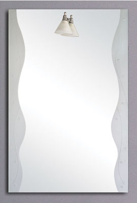 Reflections Lincoln illuminated bathroom mirror.  Size 600x900mm.
