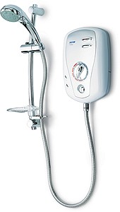Triton Electric Showers Slimline T100xr 8.5kW In White And Chrome.