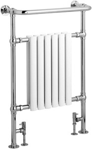 HR Traditional President Heated Towel Rail (chrome). 640x945mm. 3520 BTU