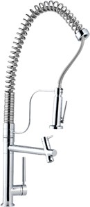 Hudson Reed Kitchen Luxury pre-rinse mixer faucet. 750mm high.