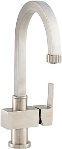 Hudson Reed Xtreme Single lever stainless steel mixer faucet.