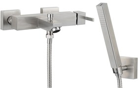 Hudson Reed Xtreme Wall Mounted Stainless Steel Bath Shower Mixer.