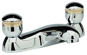 Ultra Contour 3/4" Bath filler (chrome/gold, standard valves)