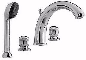 Ultra Contour Luxury 4 faucet hole bath shower mixer faucet.
