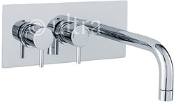 Ultra Quest Wall Mounted Thermostatic Bath Filler Faucet (Chrome).