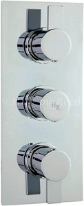 Hudson Reed Rapid Triple Concealed Thermostatic Shower Valve (Chrome).
