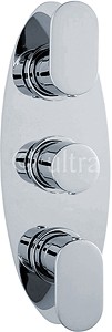 Ultra Ratio Triple Concealed Thermostatic Shower Valve (Chrome).