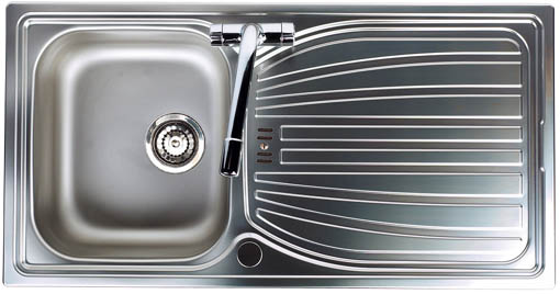 Additional image for Alto 1.0 bowl satin polished kitchen sink.