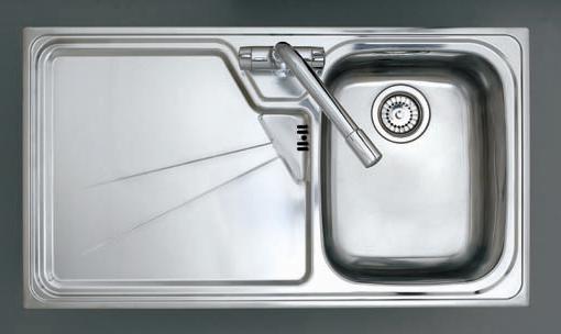Additional image for Lausanne 1.0 bowl stainless kitchen sink with left hand drainer.
