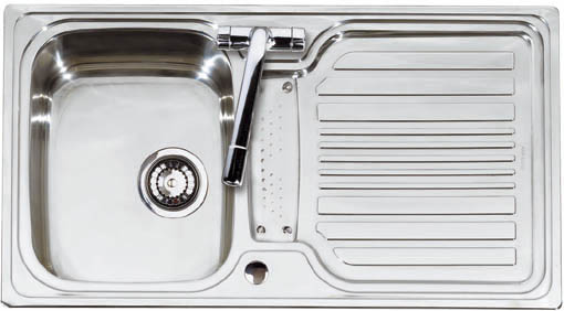 Additional image for Montreux 1.0 bowl brushed stainless steel kitchen sink & Extras.