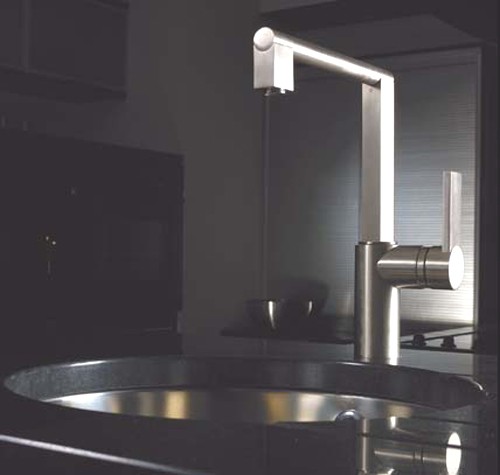 Additional image for Indus Single Lever Kitchen Faucet (Brushed Nickel).