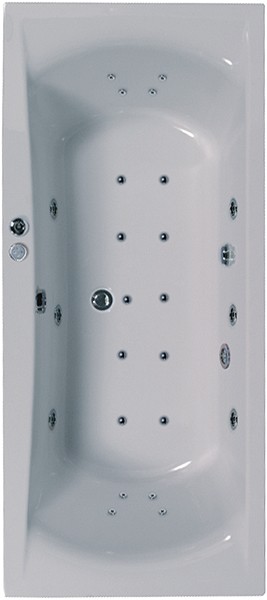 Additional image for Eclipse Aquamaxx Whirlpool Bath. 24 Jets. 1800x800mm.