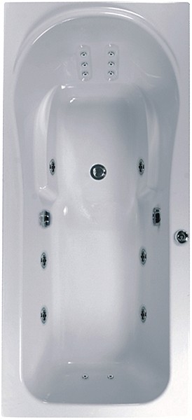 Additional image for Large Whirlpool Bath. 14 Jets. 2000x900mm.