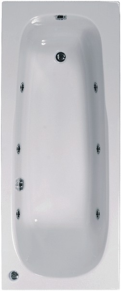 Additional image for Aquamaxx Whirlpool Bath. 6 Jets. 1600x700mm.