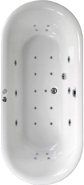 Additional image for Freestanding 24 jet Eclipse Whirlpool Bath.