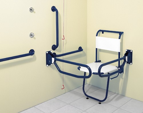 Additional image for Changing Room Pack With Blue Grab Rails.