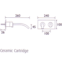 Additional image for Wall Mounted Single Lever Bath Filler.