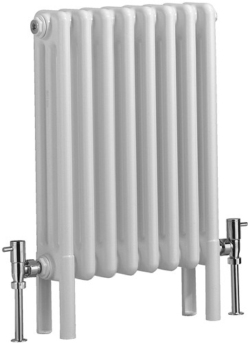 Additional image for Nero 3 Column Bathroom Radiator (White). 400x600mm.