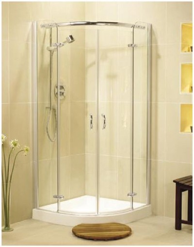 Additional image for Allure 800mm quadrant shower enclosure, hinged doors.