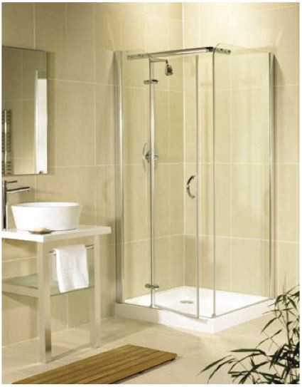 Additional image for Allure 1200x900 left hand shower enclosure with hinged door.