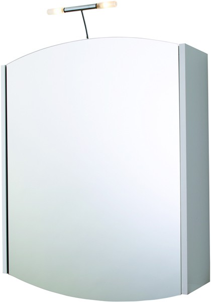 Additional image for Mirror Bathroom Cabinet, Light & Shaver.  600x730x150mm.