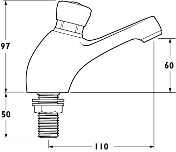 Additional image for Preset Non-Concussive Basin Faucets (pair).