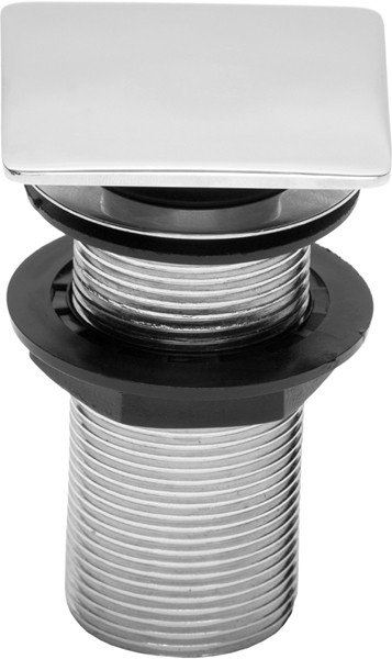 Additional image for 1 1/4" Square Push Button Basin Waste (Chrome).
