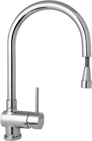 Additional image for Mono Sink Mixer Faucet With Pull Out Rinser And Swivel Spout.