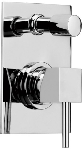 Additional image for Wall mounted concealed bath shower mixer with diverter.