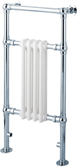 Additional image for Albert traditional restroom radiator and towel rail (chrome). 404x945mm.
