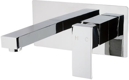 Additional image for Wall Mounted Basin Mixer Faucet (Chrome).