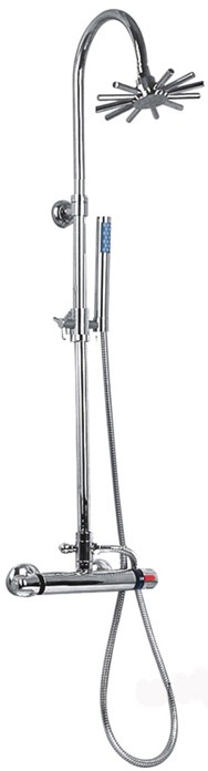Additional image for Thermostatic Shower Set With Valve, Riser And Cloudburst Head.