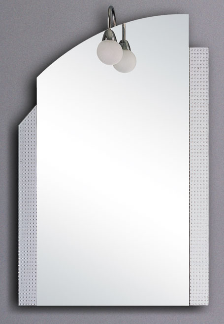 Additional image for Buncrana illuminated bathroom mirror.  Size 600x900mm.