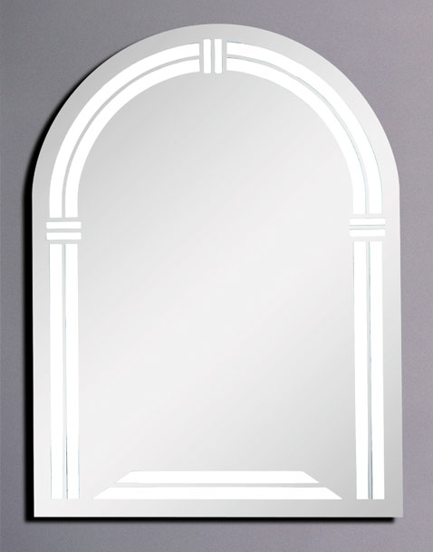 Additional image for Trafford backlit illuminated bathroom mirror.  Size 600x800mm.