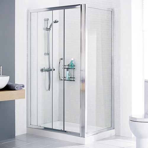 Additional image for 1400x1000 Shower Enclosure, Slider Door & Tray (Right Handed).