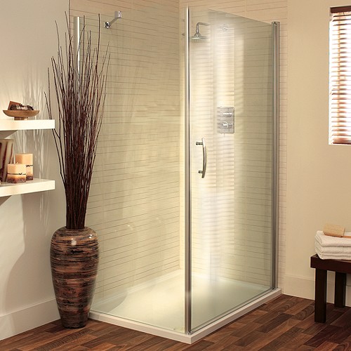 Additional image for 900x800 Shower Enclosure With Pivot Door & Tray (Silver).