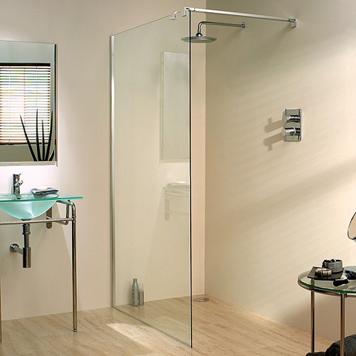 Additional image for 1200x1950 Glass Shower Screen & 800mm Arm. Left Handed.