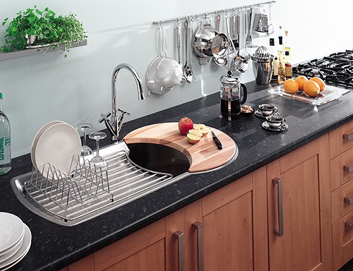 Additional image for 1.0 Bowl Stainless Steel Kitchen Sink. Reversible.