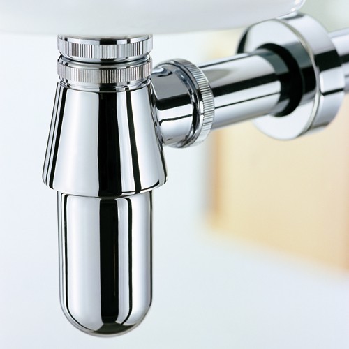 Additional image for 1 1/4" Traditional Bottle Trap & 200mm Tube (Chrome).
