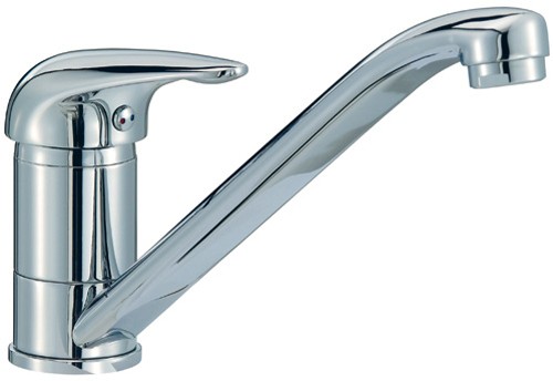 Additional image for Como Monoblock Kitchen Faucet With Swivel Spout (Chrome).