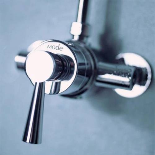 Additional image for Thermostatic Exposed Shower Valve, Rigid Riser & 8" Head.