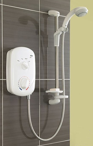 Additional image for 7.5kW Electric Shower In White & Chrome.