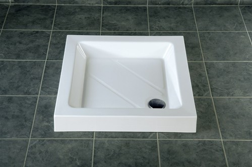 Additional image for Stone Resin Square Shower Tray. 700x700x110mm.